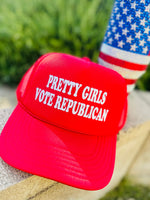 Pretty Girls Vote Republican RED Hat