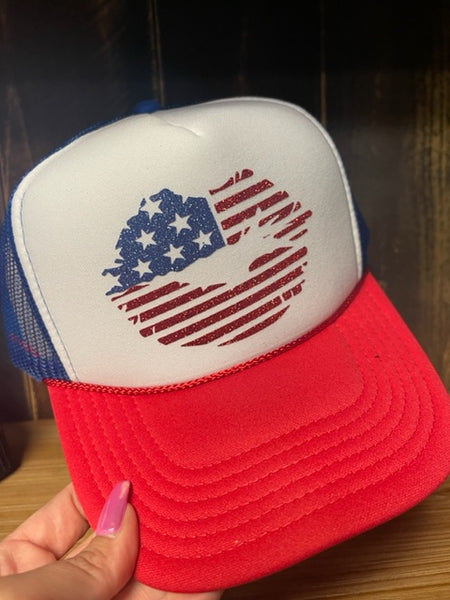 Patriotic KISS Trucker Hat