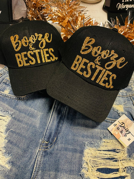 Booze & Besties Set of 2 Trucker Hats